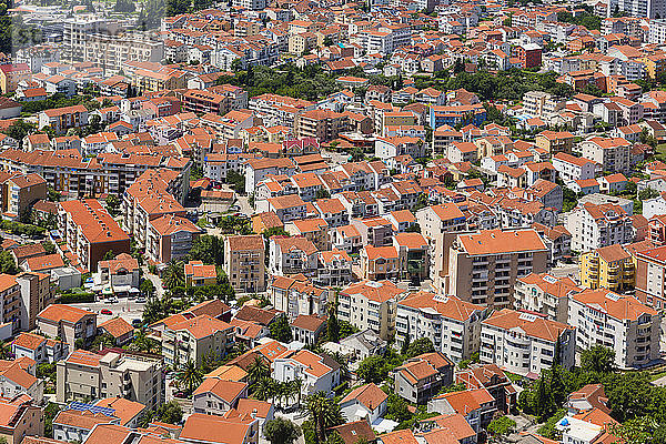 Budva  Montenegro. Blick vom Dach.