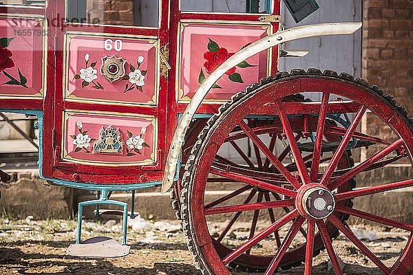 Pferd und Wagen  Pyin Oo Lwin (auch bekannt als Pyin U Lwin)  Region Mandalay  Myanmar (Birma)