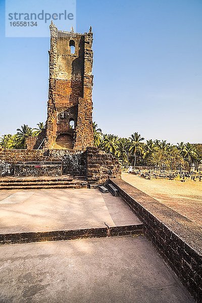 Ruinen des Klosters St. Augustine  UNESCO-Weltkulturerbe in Old Goa  Goa  Indien