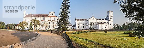 Se Catedral de Santa Catarina  ein UNESCO-Weltkulturerbe in Old Goa  Goa  Indien