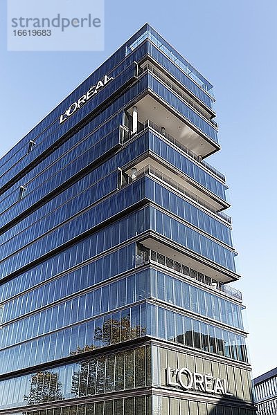 Bürogebäude L'Oréal Deutschland  Konzernzentrale  Düsseldorf  Nordrhein-Westfalen  Deutschland  Europa