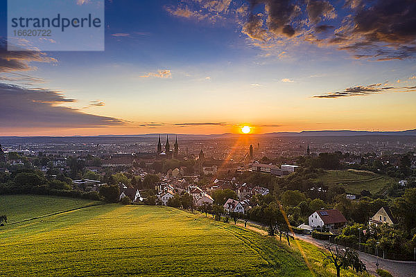 Schöne Aussicht auf Bamberg  Bayern  Deutschland