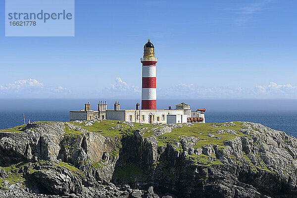 UK  Schottland  Eilean Glas Leuchtturm auf der Insel Scalpay