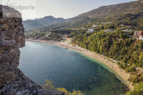 Griechenland  Preveza  Parga  Valtos Strand im Sommer