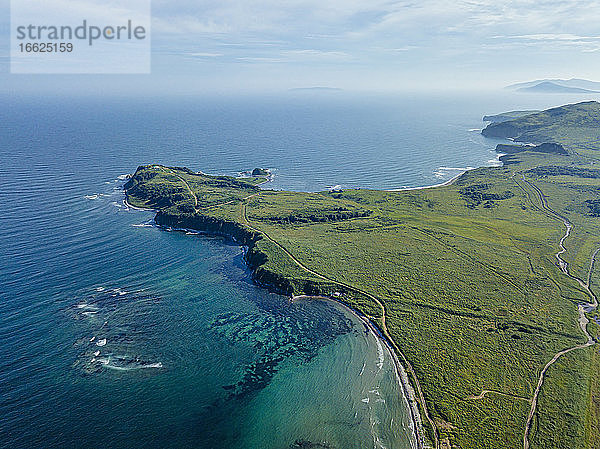 Luftaufnahme von Kap Gakkel auf der Halbinsel Krabbe