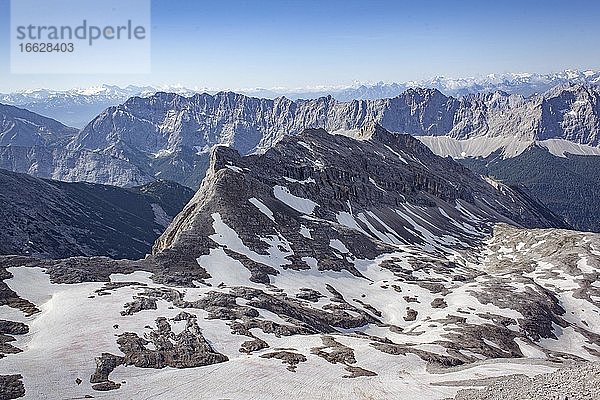 Brendelsteig  Aufstieg zur Östlichen Ödkarspitze  Karwendel  Tirol  Österreich  Europa