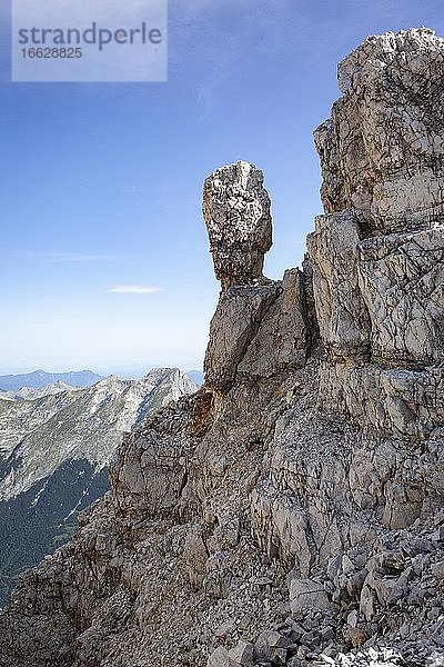 Brendelsteig  Aufstieg zur Östlichen Ödkarspitze  Karwendel  Tirol  Österreich  Europa
