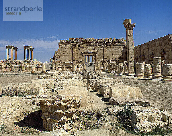 Syrien. Ruinen von Palmyra. Naher Osten. Oase von Tadmor.