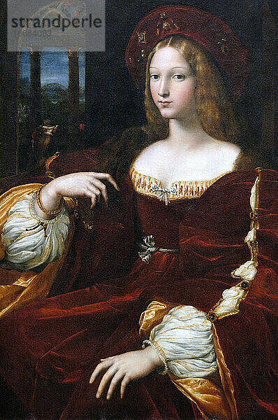 Raffael (1483-1520). Italienischer Maler. Renaissance. Porträt von Isabel de Requesens (1500-1577)  als Vizekaiserin von Neapel. Louvre. Paris. Frankreich