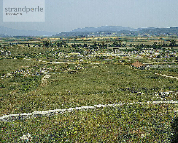 Türkei. Milet. Antike griechische Stadt an der Westküste Anatoliens. Nördliche Agora  nahe der Via Sacra.