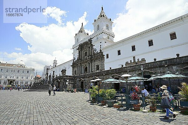 Basilika San Francisco und Franziskanerkloster  Quito  Provinz Pichincha  Ecuador  Südamerika