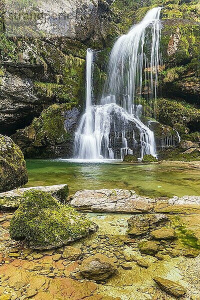 Wasserfall  Slap Virje  Bovec  Slowenien  Europa