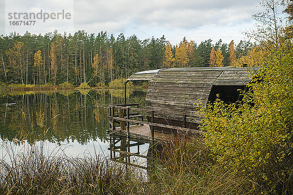 Sauna am Lohja-See im Lahemaa-Nationalpark