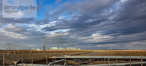 Energieerzeugung am North Slope von Alaska