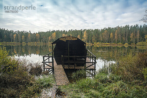 Sauna am Lohja-See im Lahemaa-Nationalpark