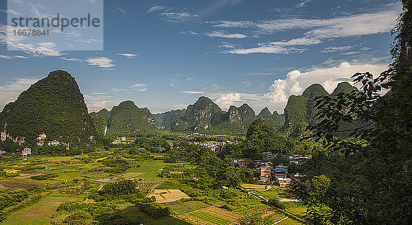 Karstgebirge in der Nähe von Yangshuo