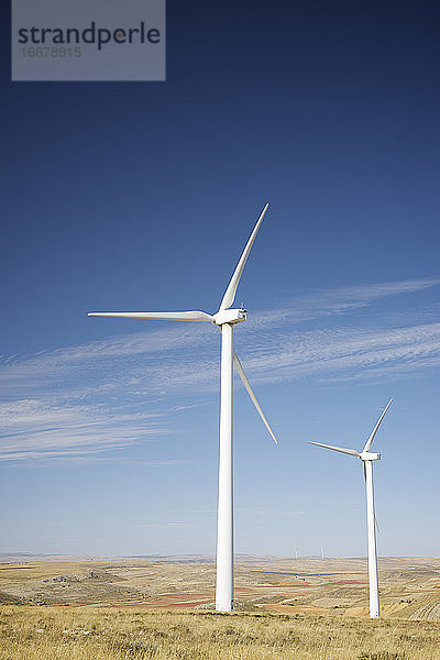 Windmühlen zur Stromerzeugung in Spanien.