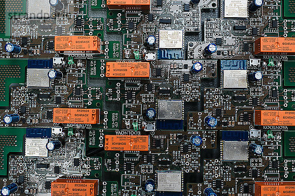 Nahaufnahme mit großem Motherboard-Detail