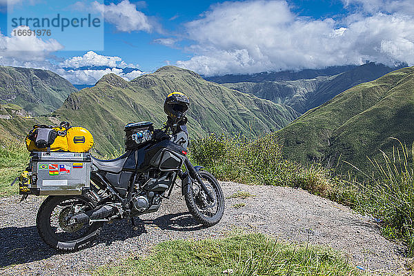 Abenteuerliche Motorradtour in den Bergen von Kolumbien  Popayan