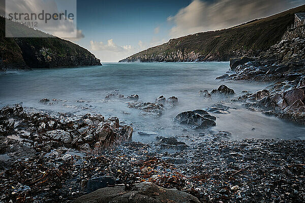 Lange Belichtung  Port Quin Beach