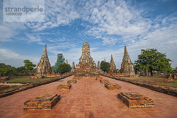 der alte Tempel Wat Chaiwatthanaram in Ayutthaya