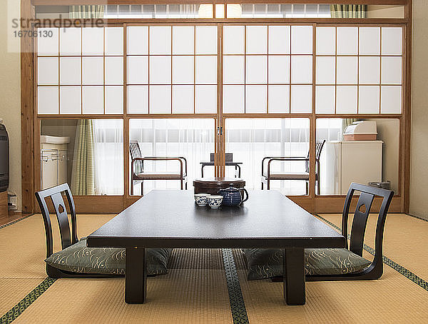 traditionelle japanische Wohnung in Kyoto