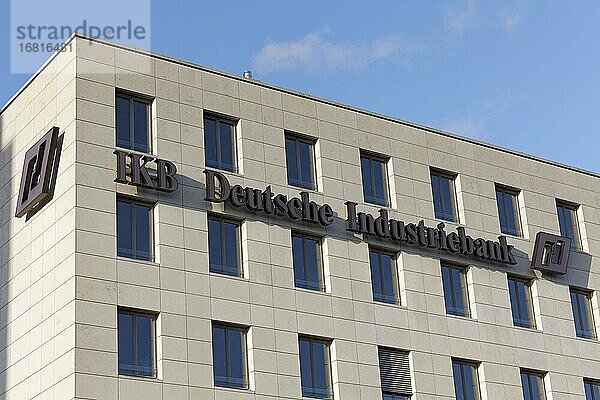 IKB Deutsche Industriebank AG  Logo am Hauptsitz Düsseldorf  Nordrhein-Westfalen  Deutschland  Europa