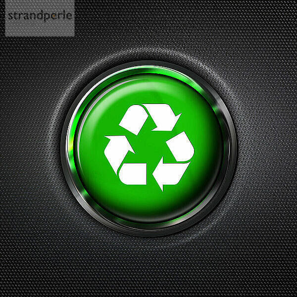 Taste mit grünem Recyclingsymbol schließen