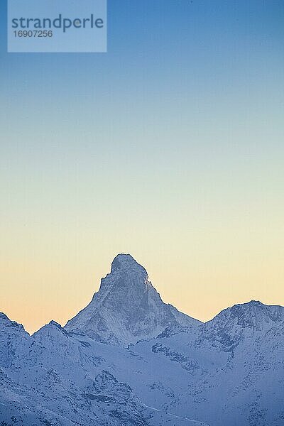 Matterhorn  4477 (m)  view from Riederalp  Wallis  Switzerland