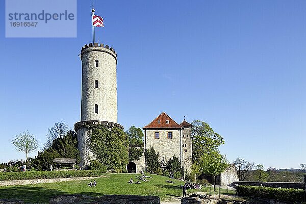 Sparrenburg oder Burg Sparrenberg  Wahrzeichen der Stadt Bielefeld  Bielefeld  Ostwestfalen  Nordrhein-Westfalen  Deutschland  Europa