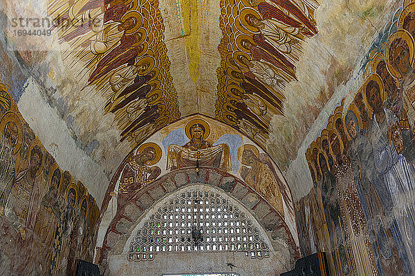Religiöse Dachmalereien  Zica Orthodoxes Kloster  Zica  Serbien  Europa