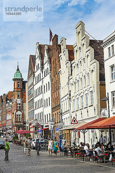 Hanseatische Häuser  Lübeck  UNESCO-Welterbe  Schleswig-Holstein  Deutschland  Europa