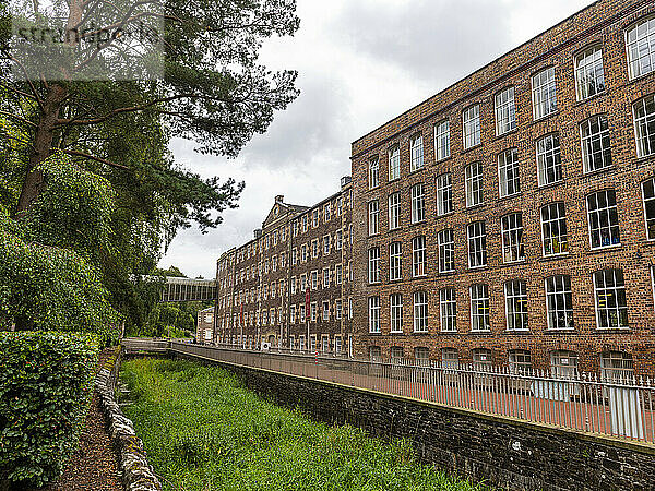 Die Industriestadt New Lanark  UNESCO-Weltkulturerbe  Schottland  Vereinigtes Königreich  Europa