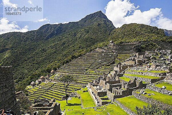 Machu Picchu Inka-Ruinen  Region Cusco  Peru