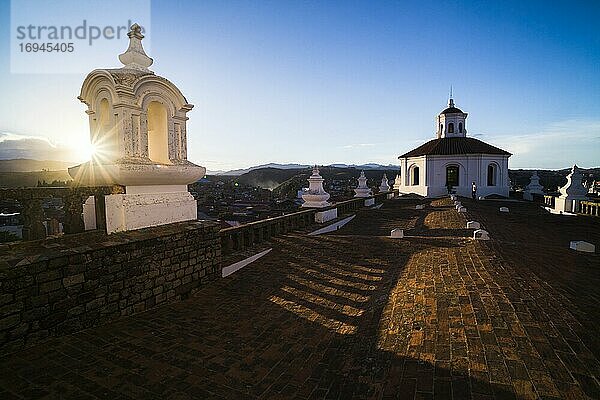 Dach der Kirche San Felipe Neri (Oratorio de San Felipe de Neri)  Historische Stadt Sucre  Bolivien