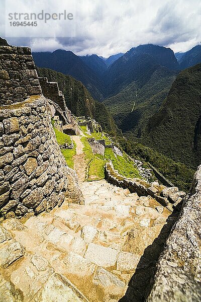 Machu Picchu Inka-Ruinen  Region Cusco  Peru