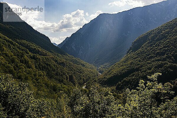 Schlucht des Tara-Flusses  Durmitor-Nationalpark  Montenegro  UNESCO-Weltkulturerbe