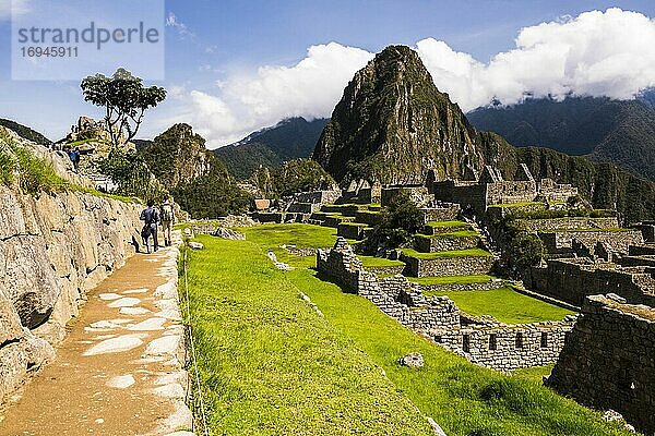 Machu Picchu Inka-Ruinen  Region Cusco  Peru