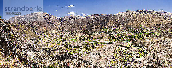 Colca Canyon Ackerland und Terrassen  Peru
