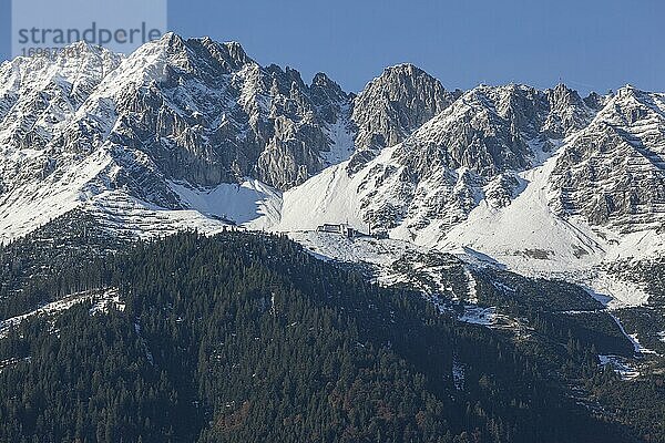 Bergstation Seegrube  Innsbruck  Nordkette  Karwendel  Tirol  Österreich  Europa