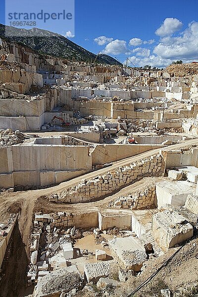 Marmor Steinbruch bei Orosei  Sardinien  Italien  Europa