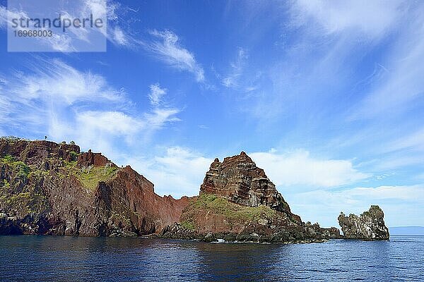 Morgentliche Wolkenstimmung beim Bucaneers Cove  Insel Santiago  Galapagos  Ecuador  Südamerika