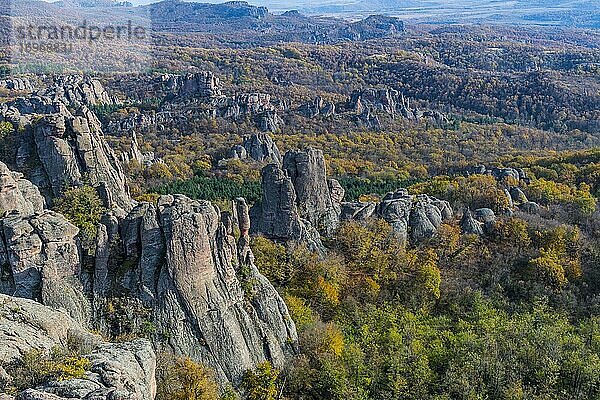 Felsenfestung Kaleto  Blick über die Felsformationen  Belogradchik  Bulgarien  Europa