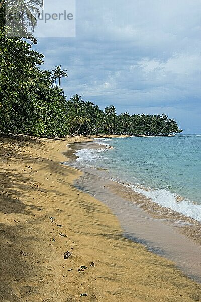 Strand Praia do Inhame  Südküste von Sao Tome  Sao Tome und Principe  Atlantischer Ozean