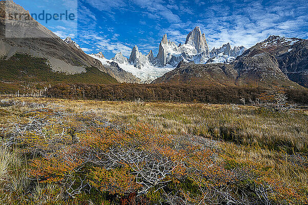 Berg Fitz Roy  El Chalten  Nationalpark Los Glaciares  Patagonien  Argentinien