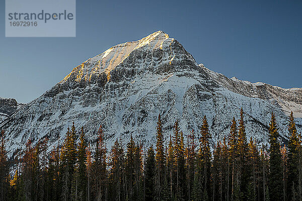 Gerdanine Peak steht hoch über dem Athabasca River