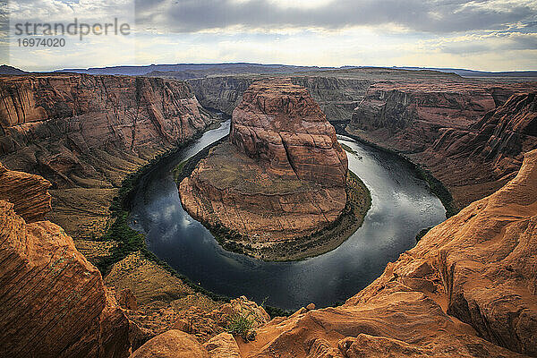 Horseshoe Bend  Teil des Colorado River in der Nähe von Page  Arizona.