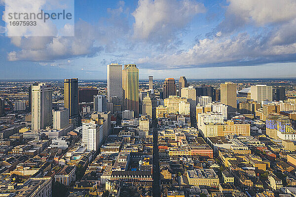 New Orleans am Morgen von oben