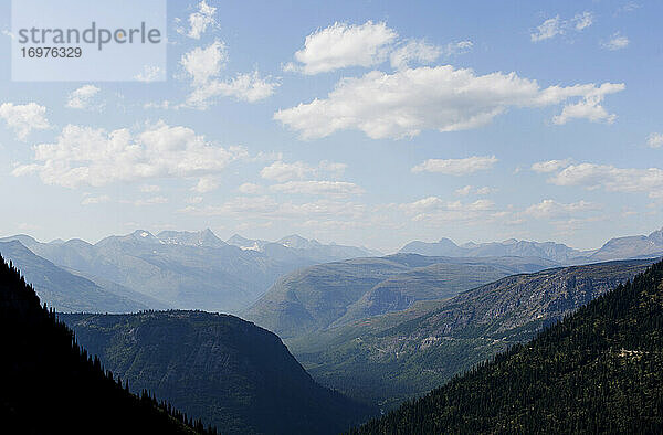 Ein Blick auf die Rocky Mountains in Montana.