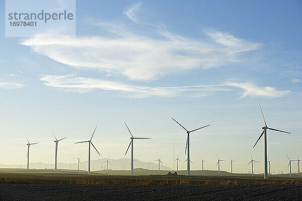Windturbinen für nachhaltige Energieerzeugung in Spanien.